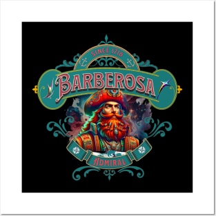 Admiral Barberosa Redbeard Posters and Art